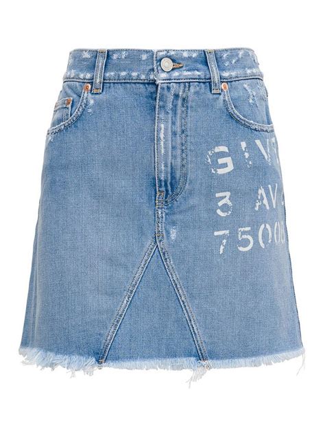 givenchy denim skirt|Luxury Skirts Collection for Women .